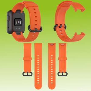 Für Xiaomi Mi Watch Lite / Redmi Watch Kunststoff / Silikon Armband Orange Uhr Neu