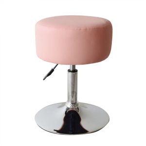 Hocker Retro Vintage - Schminktischhocker - höhenverstellbar bis 65 cm - rosa