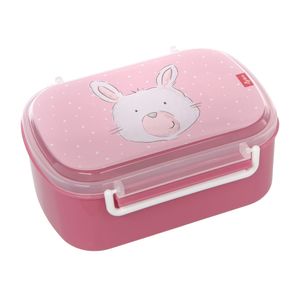 SIGIKID 25179 Brotzeitbox Hase Brotzeitbox BPA-frei Mädchen Lunchbox empfohlen ab 2 Jahren rosa/pink