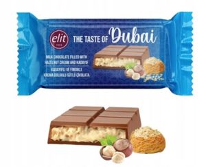 ELIT Dubai Czekolada mleczna z kremem orzechowym 90g