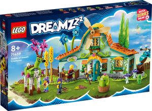 LEGO 71459 DREAMZzz Stall der Traumwesen, Fantasy-Bauernhof-Spielzeug mit Hirschfigur, die auf 2 Arten gebaut werden kann und 4 TV-Show-Minifiguren, Set mit Fabelwesen für Kinder, Mädchen und Jungen