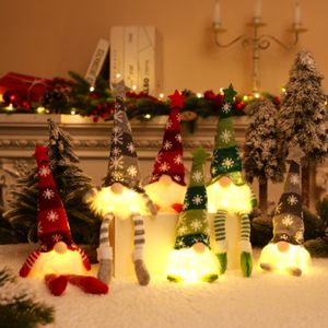 6 Stück Weihnachten Deko Wichtel 35 cm Schwedischen Weihnachtsmann Santa mit LED