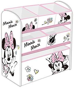 Holz Spielzeugregal Minnie Maus Mädchenregal Kinderregal Organizer Minnie Mouse