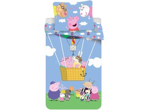 Peppa Pig Bettbezug Ballon! 140 x 200 cm -70 x 90 cm