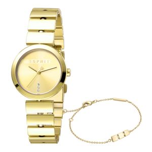 Esprit Bay Gold Designer Armbanduhr Damenuhr ES1L079M0025