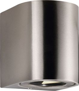 Canto 2 Wandlampe LED Edelstahl
