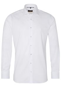 Eterna - Slim Fit - Bügelfreies Herren Langarm Hemd, (3377 F170), Größe:42, Farbe:Weiß (00)