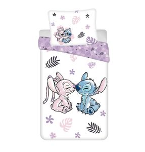 Disney Lilo & Stitch Bettbezug Kiss - Single - 140 x 200 + 70 x 90 cm - Baumwolle