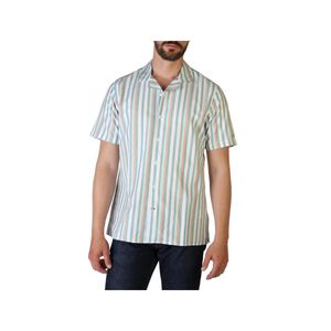 Tommy Hilfiger Herren Hemd Kurzarmhemd, Größe:XXL, Farbe:Weiß-weiß,grün
