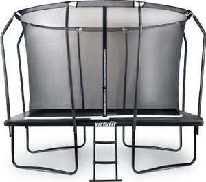 VirtuFit Premium Rechteckiges Trampolin mit Sicherheitsnetz - Schwarz - 213 x 305 cm