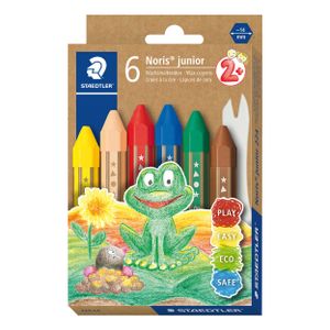 STAEDTLER Wachsmalkreide Noris junior 6er Kartonetui