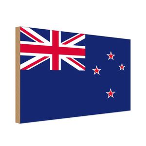 vianmo Holzschild Holzbild 20x30 cm Neuseeland Fahne Flagge