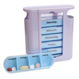 Pillen-/ Tablettenbox 13x11x4cm Wocheneinteilung