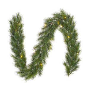 Black Box Trees Glendon Weihnachtsgirlande mit LED-Beleuchtung - L180 cm - Grün