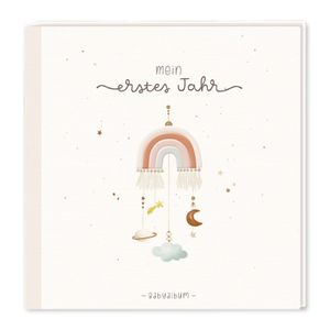 Baby-Album mit Stickerei Mein erstes Jahr