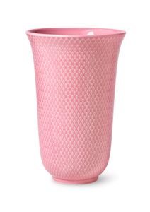 Lyngby Porcelæn - Rhombe Color Vase H 20 cm, rosa