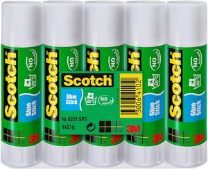 3M Scotch Standard-Klebestift 21 g 5 Stück