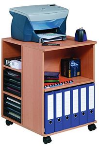 DURABLE Bürowagen "74/59" offen 6 Böden buche (ohne Deko)