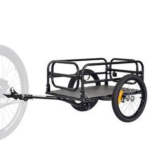 VEELAR® Faltbar Fahrrad Lastenanhänger 40 kg Beladung Fahrradanhänger Transportanhänger
