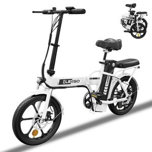 E-Bike ELEKGO-EG05 16 zoll Klappbares Elektrofahrrad 35-70km elektro cityrad 36V 8.4Ah LCD Display