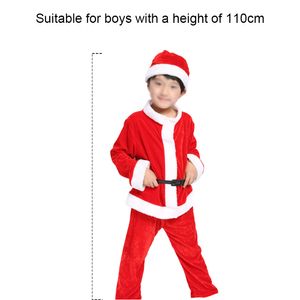 Baby Weihnachtskostüm Mädchen/Jungen Weihnachtsmann Kostüme Kinder Winter Warm Xmas Outfits Cosplay Party Verkleidung Set,Jungen,110 cm