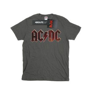 AC/DC - "Raw Distressed Logo" T-Shirt für Herren BI6843 (L) (Holzkohle)