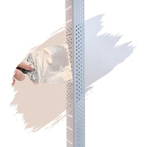PVC Eckwinkel, Eckprofil, Rund, Kantenschutz flexibel Trockenbau 2,5m Weiß 32 x 32mm Runde Kante für Bogen