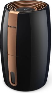 Philips Luftbefeuchter 2000 Series, NanoCloud für bis zu 99% weniger Bakterien, bis 32 m², Schwarz (HU2718/10)