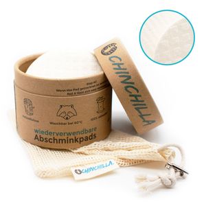 Waschbare Abschminkpads | aus Holzzellulose | 10 nachhaltige Pads inkl. Dose zur Aufbewahrung und Wäschenetz |  Germany