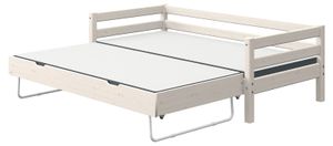 Flexa Classic Kinderbett mit Ausziehbett 90x190/200 cm Kieferweiß, Matratze:ohne, Bezug:ohne, Liegefläche:90 x 200 cm