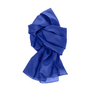 Seidenschal Halstuch Schal blau royalblau dunkelblau Seide 180x45cm