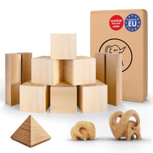 Eli® Schnitzholz Linde - welches Lindenholz zum Schnitzen oder drechseln - Schnitzvorlage - Schnitzset Holz Rohlinge - Kantholz - Holz