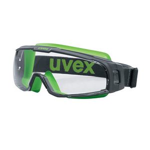 uvex Vollsichtbrille u-sonic Scheibentönung: klar grau / lime
