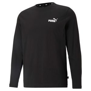 PUMA Essential Herren Ess Small Logo Longsleeve Tee  / T-Shirt Langarm, Größe:2XL, Farbe:Schwarz (Puma Black)