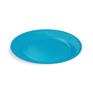 40x BIONATURE Pappteller Partyteller FSC Mix rund Ø23cm fettdicht blau