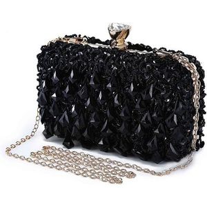 Abendtasche Abendtasche Damen Diamant Clutch Bag Chain Shiny Rhinestone Handtasche