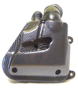 Filtr powietrza carbon look do silników poziomych Minarelli, Yamaha Aerox, SR50, Nitro, CPI