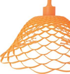 Näve Silikon-Pendelleuchte Silke - Silicon - orange; 6072798