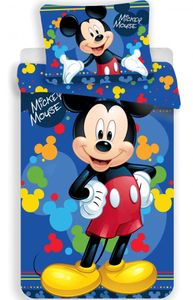 Mickey Maus Disney Microfaser Kinder Bettwäsche 2tlg Set 135 140 x 200 n
