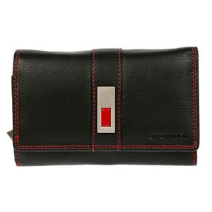 Old River XXL peněženka peněženka dámská kožená peněženka černá červená