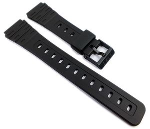 Casio Ersatzband | Uhrenarmband Resin schwarz 18mm W-59-1VD W-59