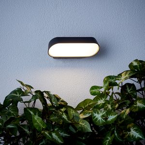 BRILLIANT moderne LED Außenleuchte SAMIRA in anthrazit | IP44 Haustürbeleuchtung mit 750 Lumen 7,5W 4.000 Lumen | Metall/Kunststoff