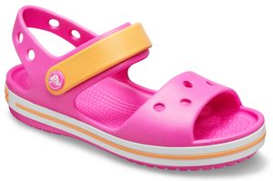 crocs Crocband Sandal Kids Electric Pink / Cantaloupe Croslite Größe: 29/30 Normal