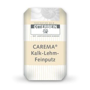 CAREMA Kalk-Lehm-Feinputz 25 kg, Oberputz, Putz, Dünnschichtputz, Kalkfeinputz, Lehmputz zementfrei
