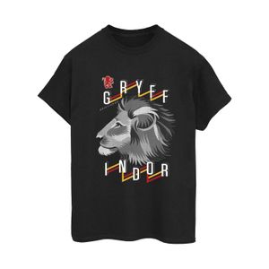 Harry Potter - "Gryffindor Lion Icon" T-Shirt für Damen BI28087 (XXL) (Schwarz)