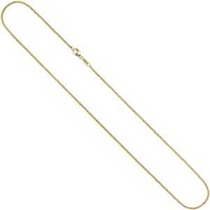 2,5mm Erbskette Kette Collier 333 Gold Gelbgold Goldkette 50 cm Uni