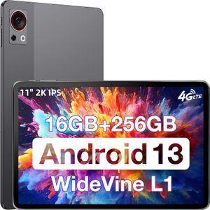 DOOGEE T30S Tablet 11 Zoll, 16GB RAM + 256GB ROM (1TB TF) Android Tablet, 8580mAh Akku Octa-Core 2.4K Display 13MP 8MP, 4G LTE Dual SIM Gaming