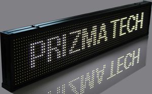 LED Display Laufschrift Werbung Reklame WI-FI Funktion Lauftext Display 20cm x 100cm weiß