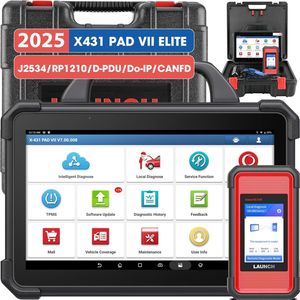 LAUNCH X431 PAD VII J2534 programming Tool kfz Diagnosescanner über 60+ Dienste ECU-Online-Codierung, Stützen Deutsch