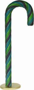 Zuckerstange Grün-Blau 206cm hoch Diverse Dekoelemente - GFK - übergroß XXL - für draußen